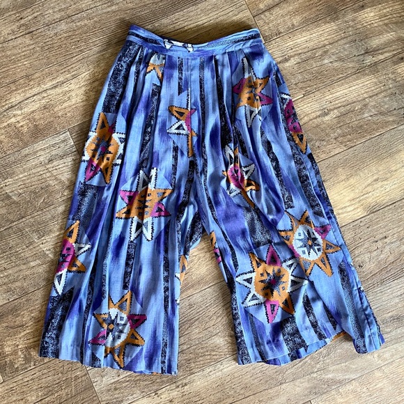 In GroupLTD Vintage wide leg trouser culotte pants - Picture 1 of 7